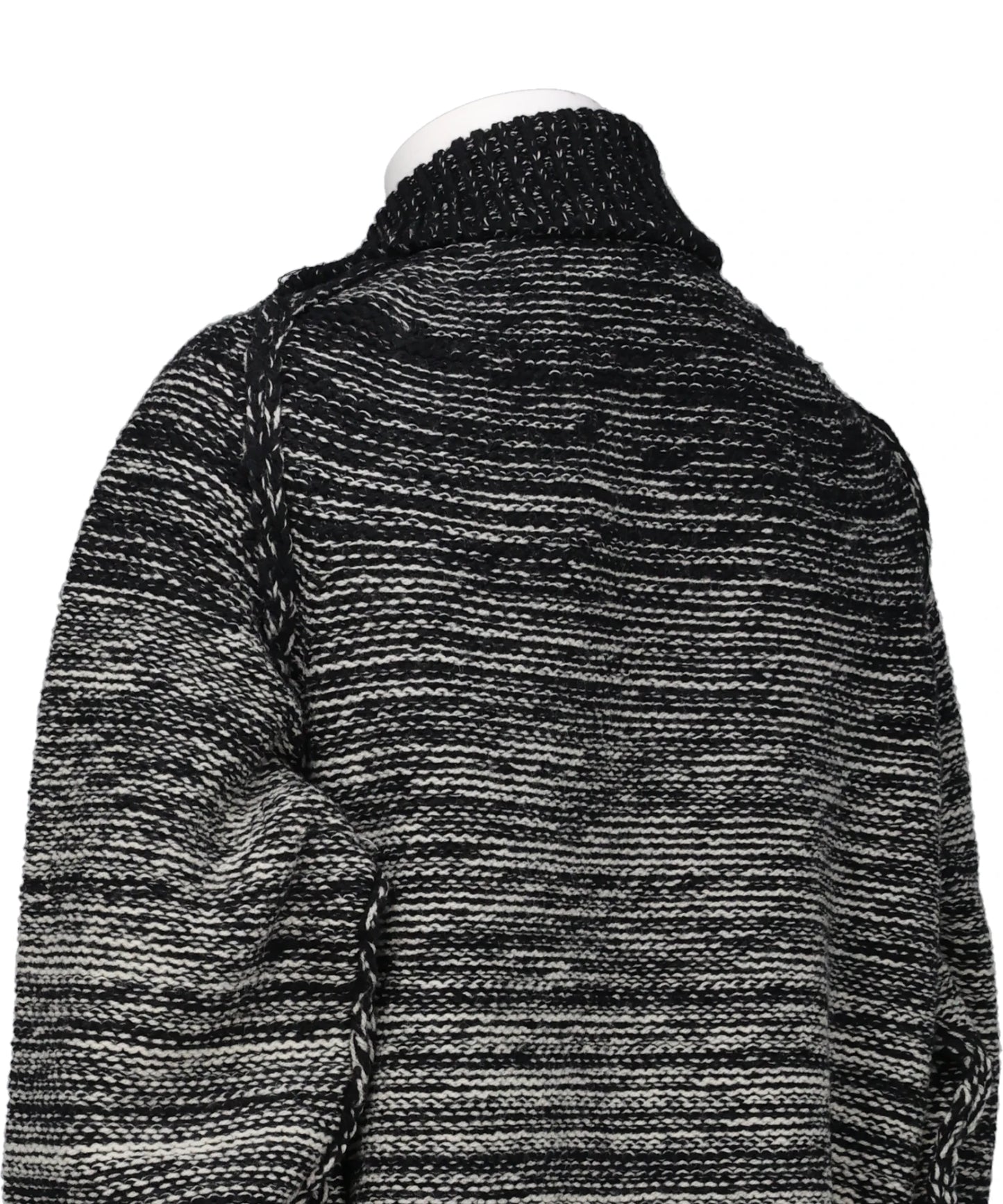 GRADATION FRONT ZIP KNIT