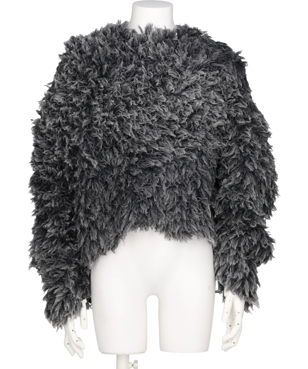 BLEACHED SHAGGY KNIT PULLOVER – MIDWEST ONLINE STORE