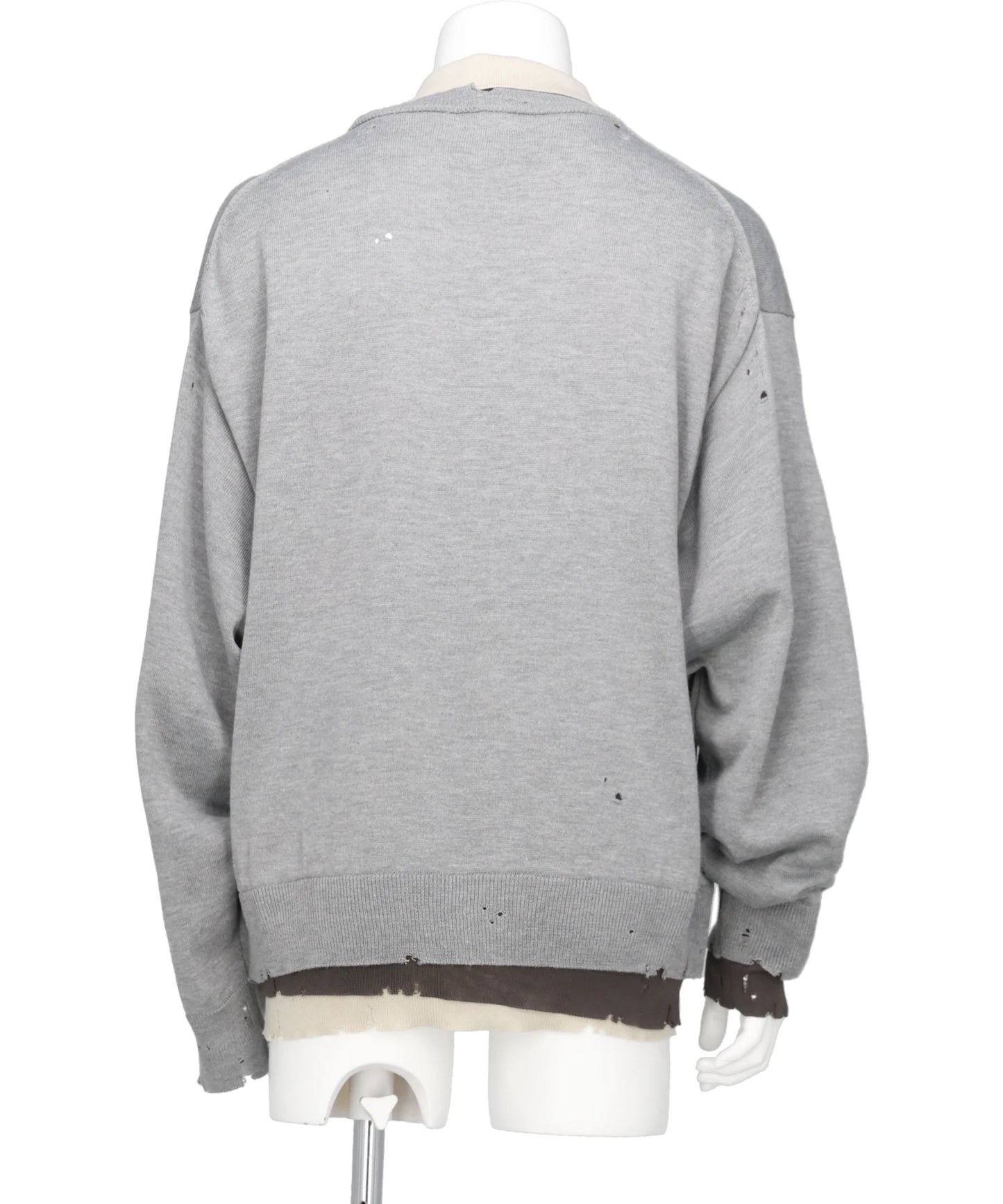 TRIPLE LAYERED KNIT PULLOVER