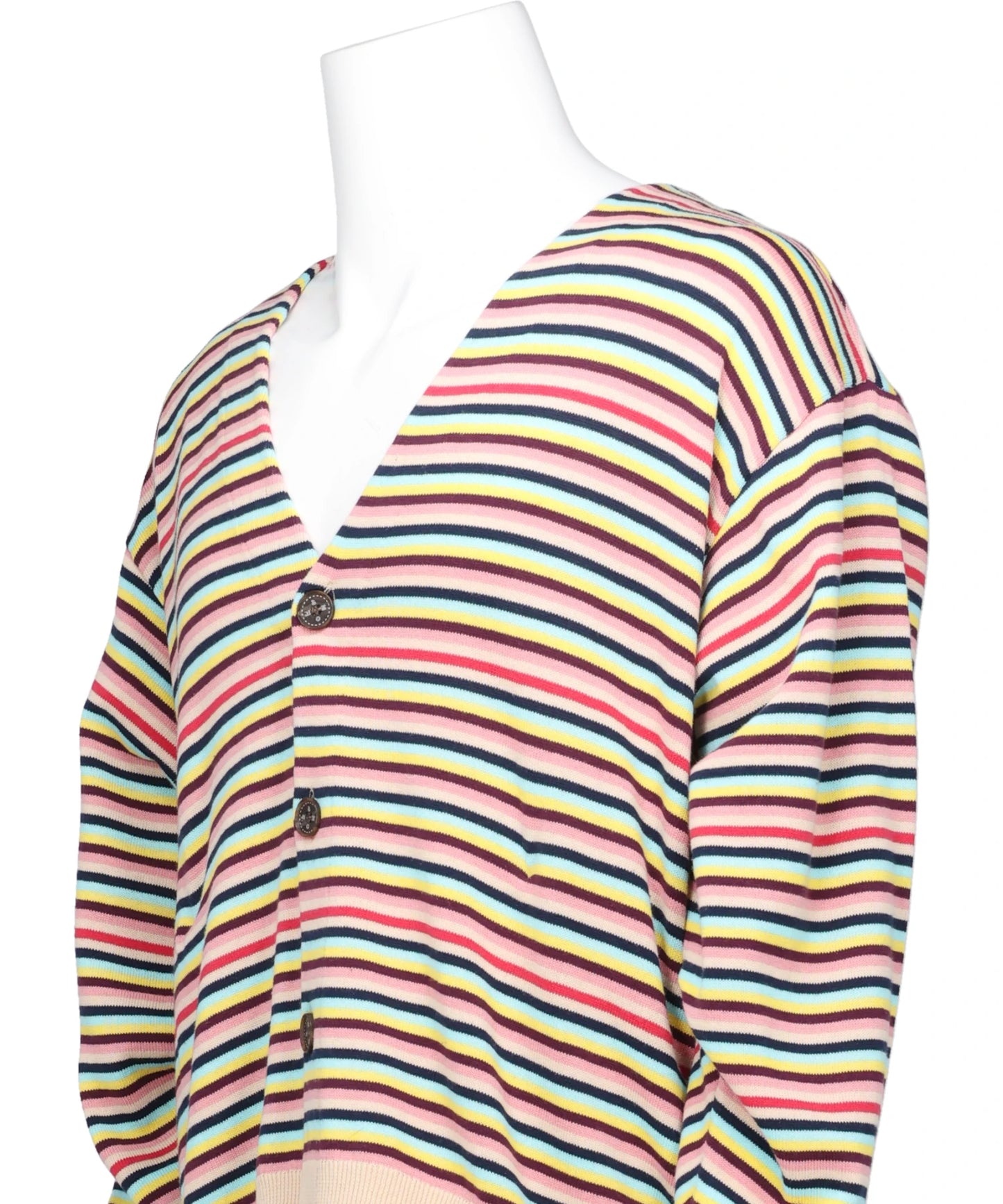 BACK-TO-FRONT BORDER KNIT