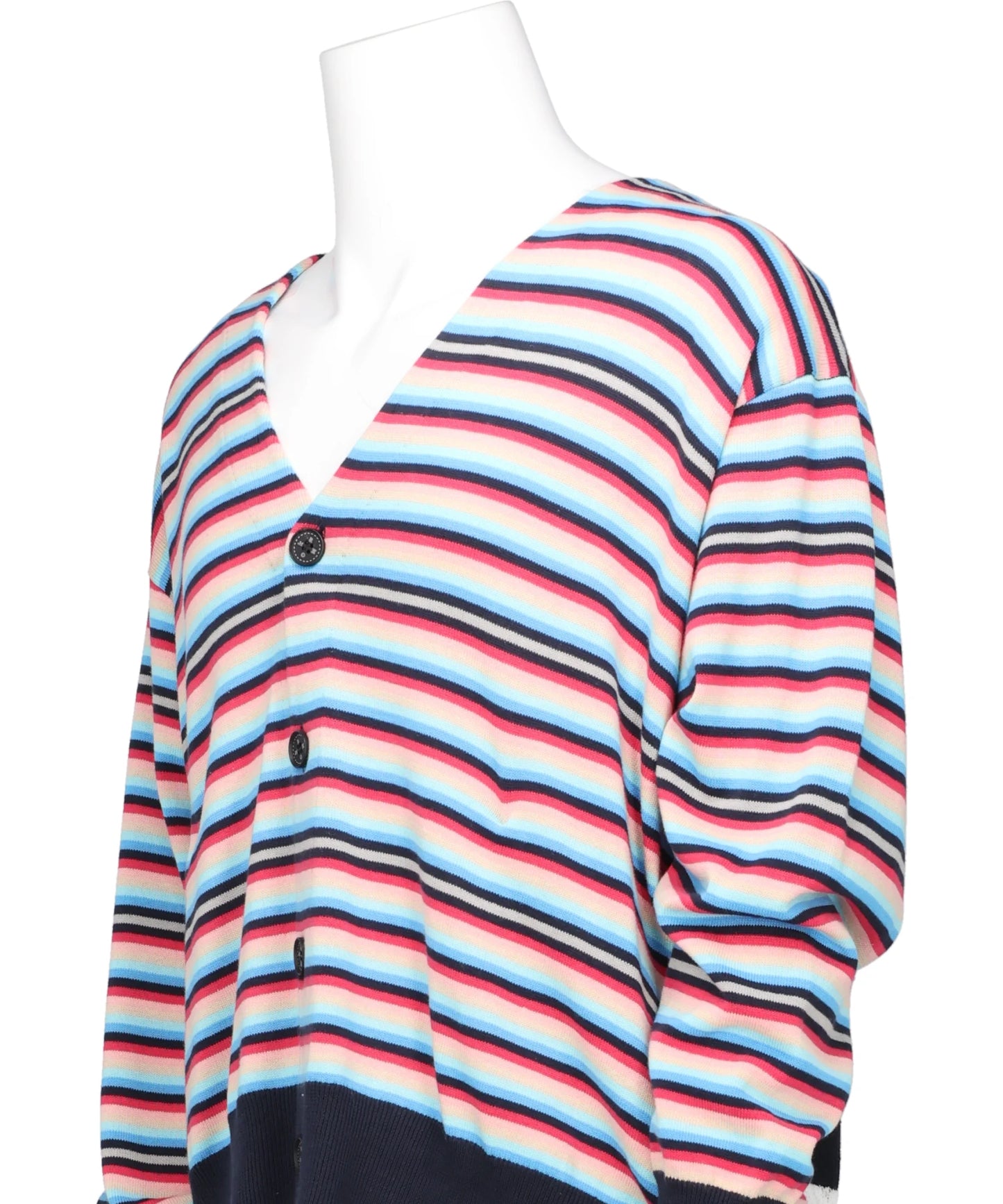 BACK-TO-FRONT BORDER KNIT