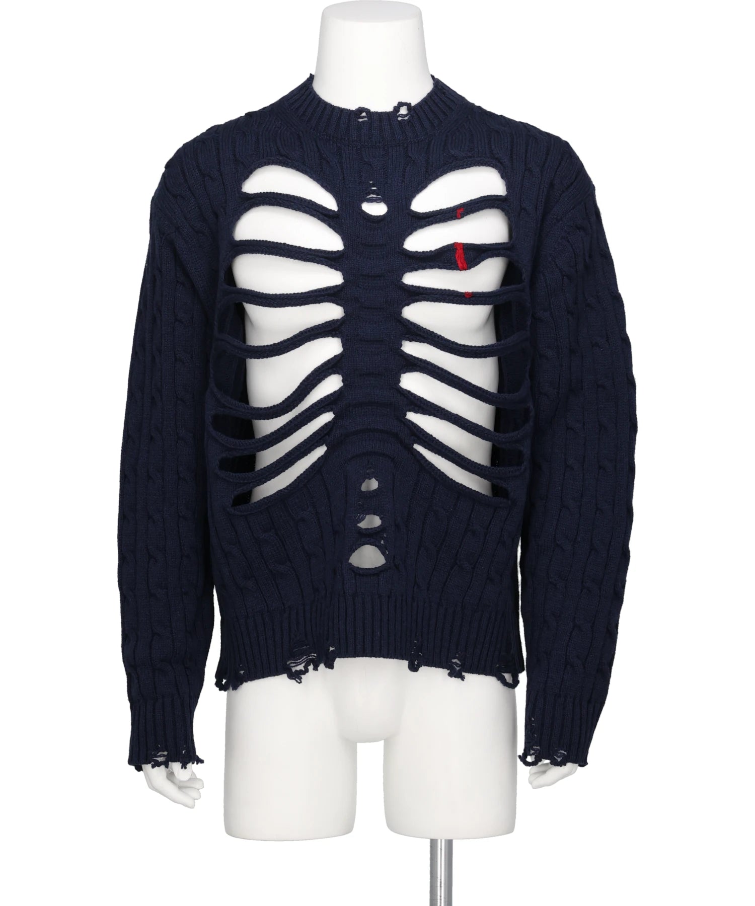 doublet(ダブレット) 2026AW RIB CAGE CABLE KNIT PULLOVER