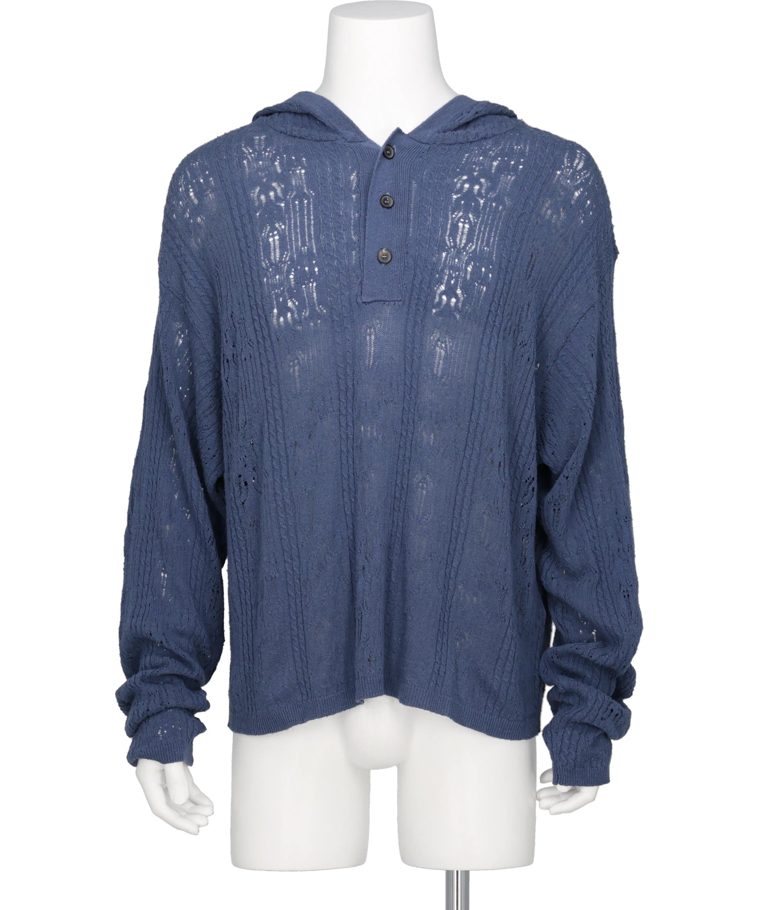 KAMIYA(カミヤ) 2026SS SILK LACE KNIT HOODIE G16HD060 – MIDWEST