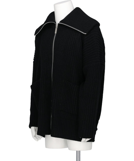 OVER ZIP KNIT