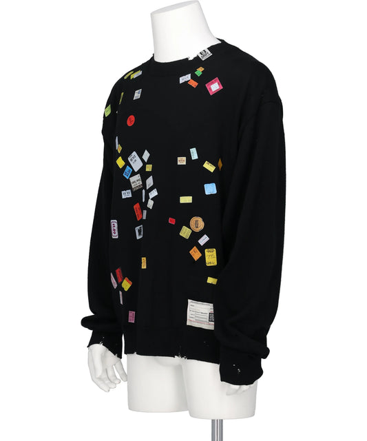 PRICE STICKER KNIT PULLOVER