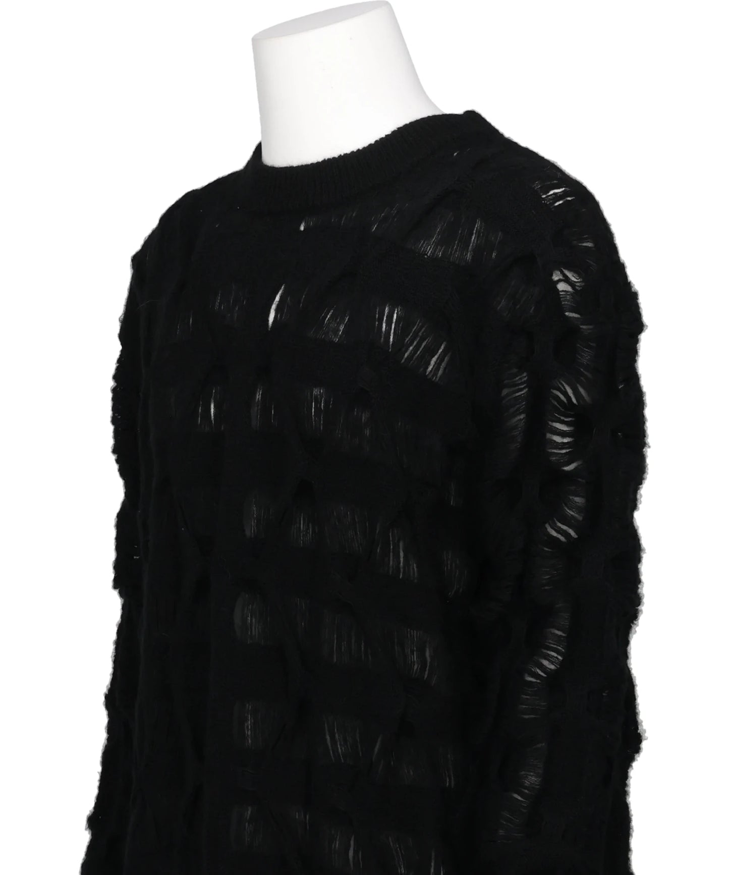 MOHAIR TEXTURED KNIT SWEATER