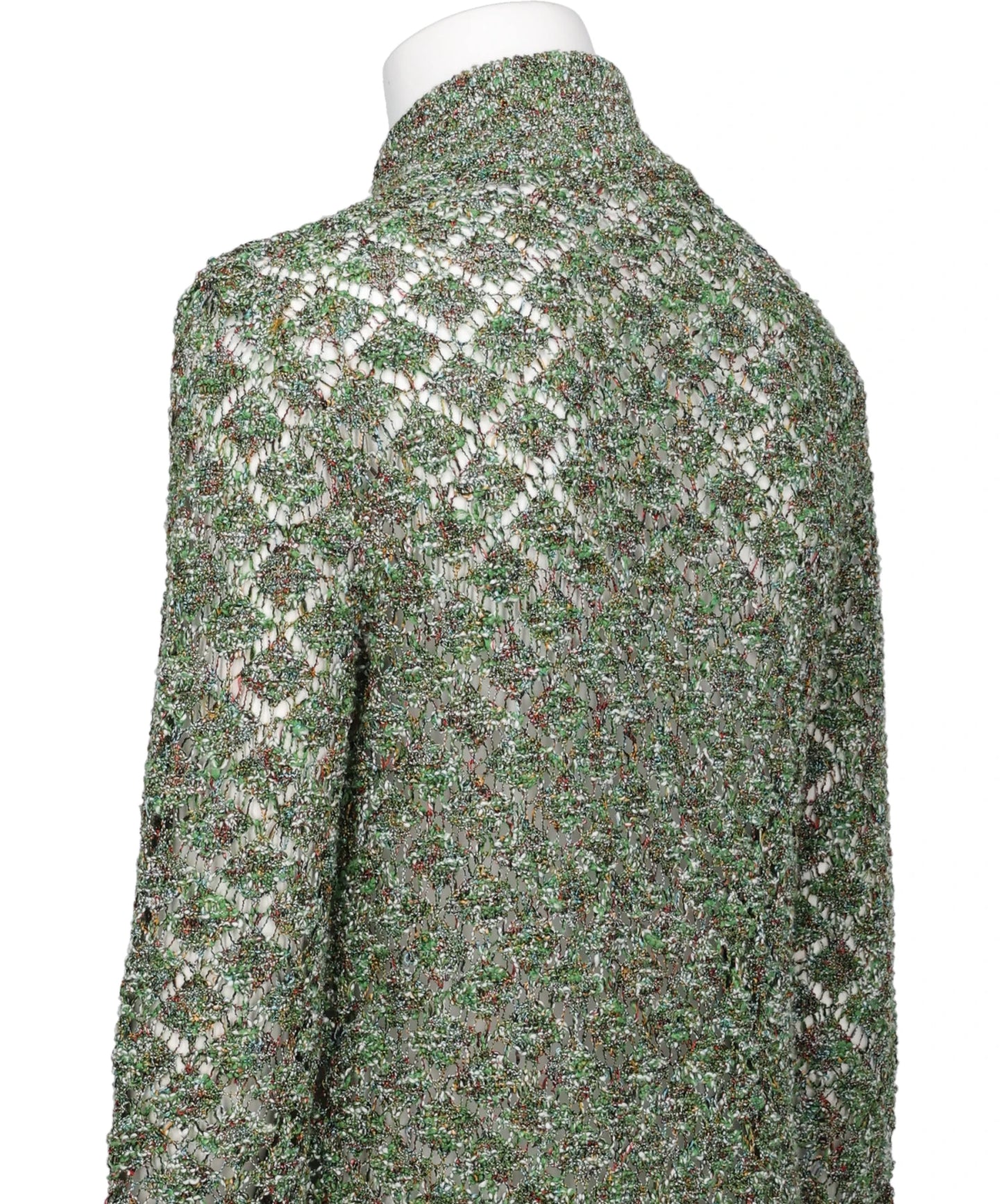 MULTI-COLORED HALF-ZIP KNIT
