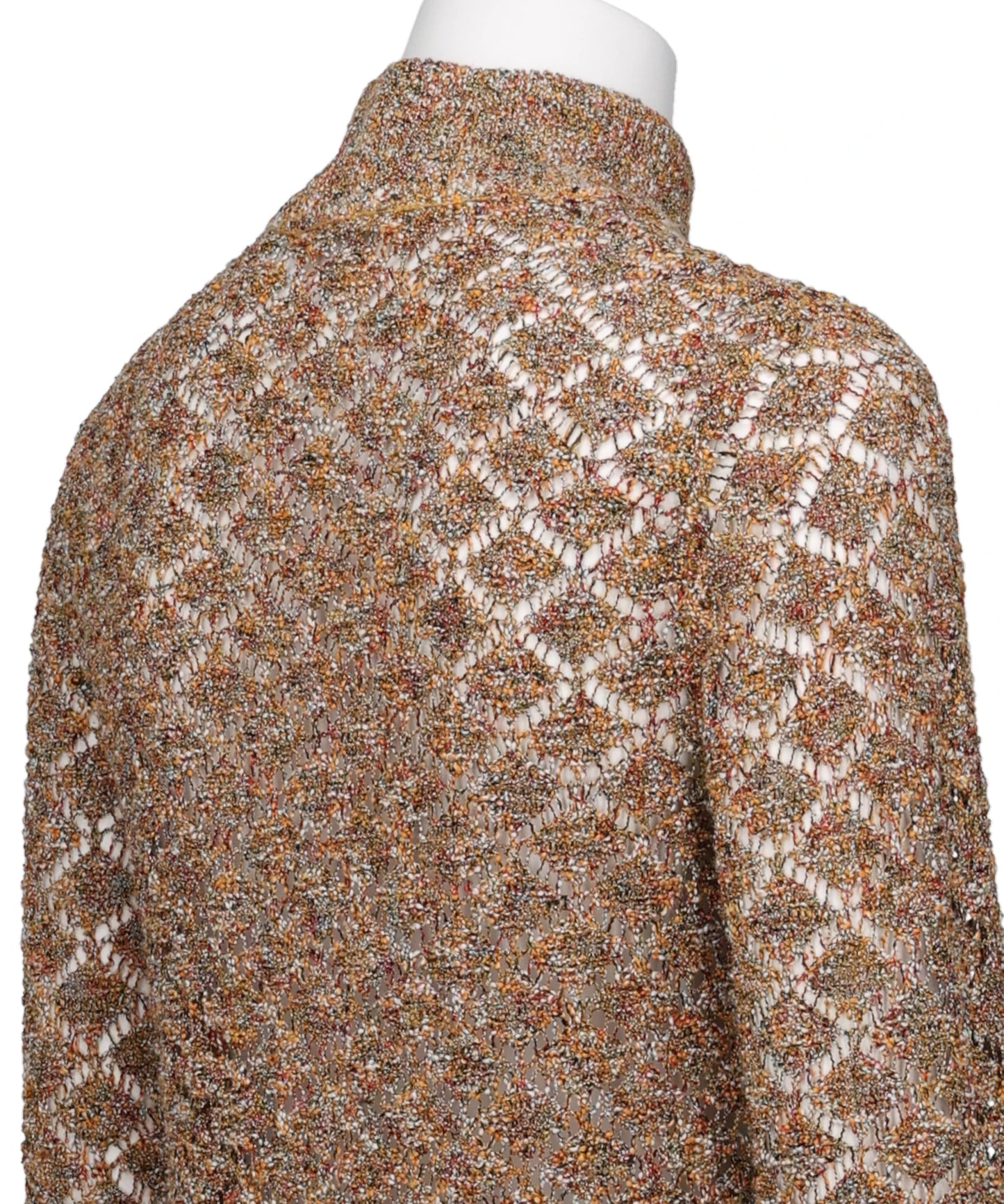 MULTI-COLORED HALF-ZIP KNIT