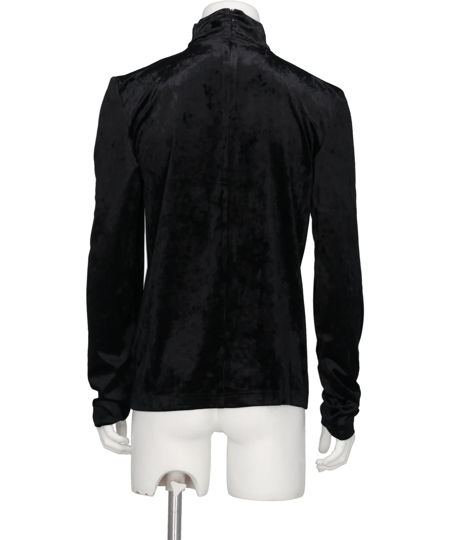VELOUR HIGH NECK TOP