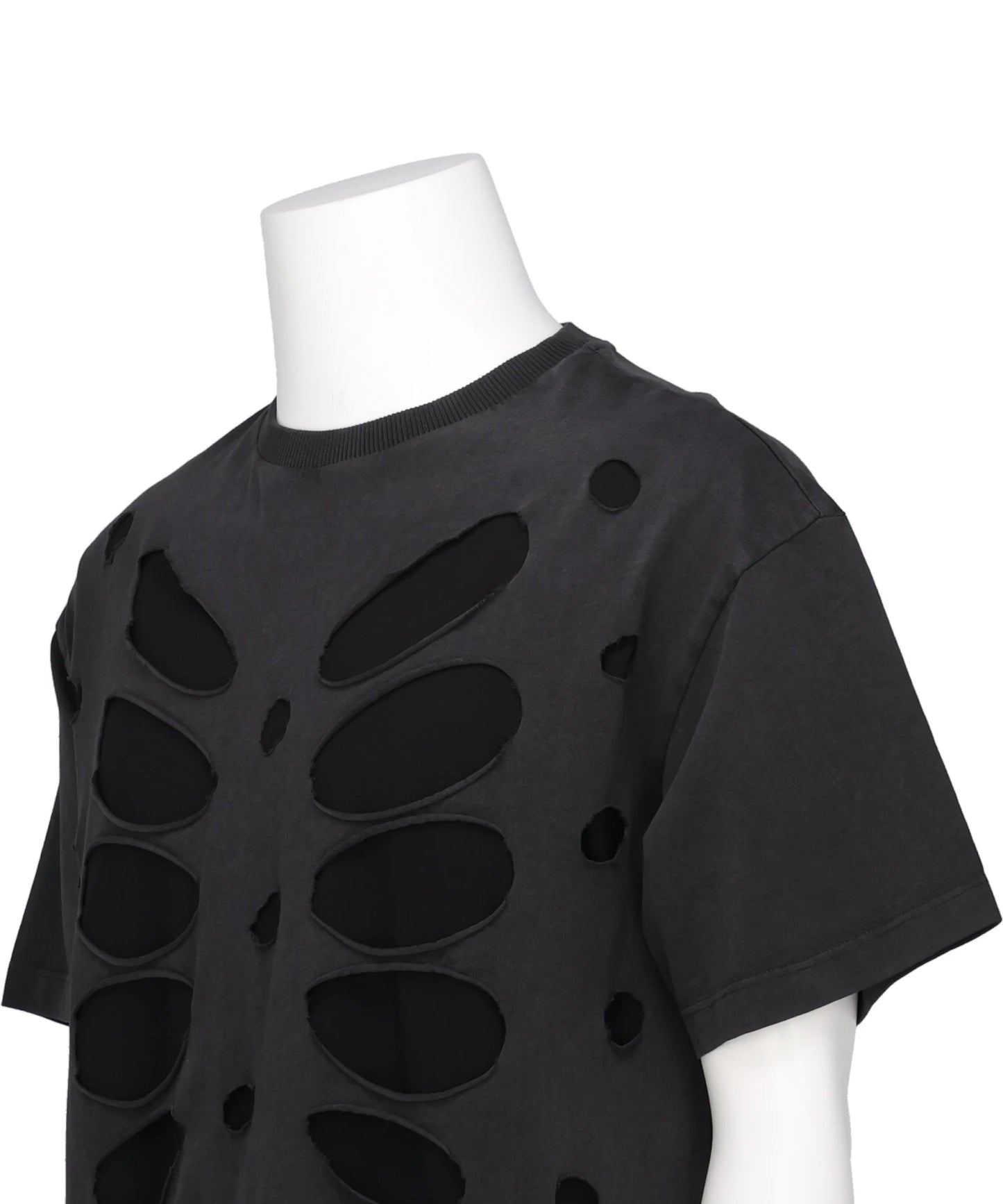 T-SHIRT SEMI-DISTRESSED DOUBLE LAYER