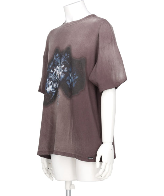 "KMY-WOLF" DISTRESSED TEE