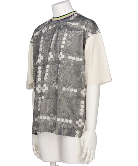 PHOTO GRAPHIC T-SHIRT (CHECK BUTTON)