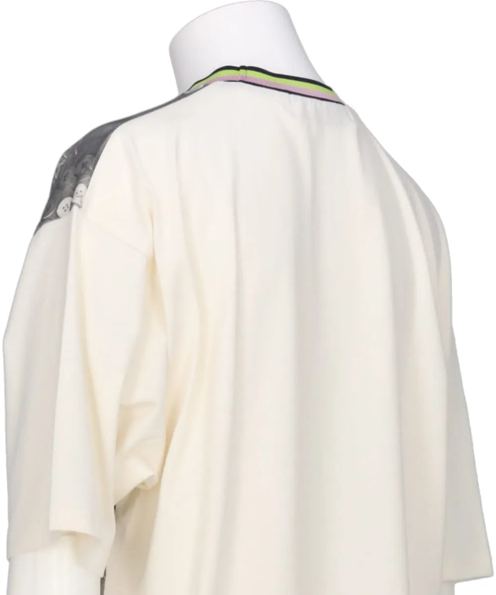 PHOTO GRAPHIC T-SHIRT (CHECK BUTTON)