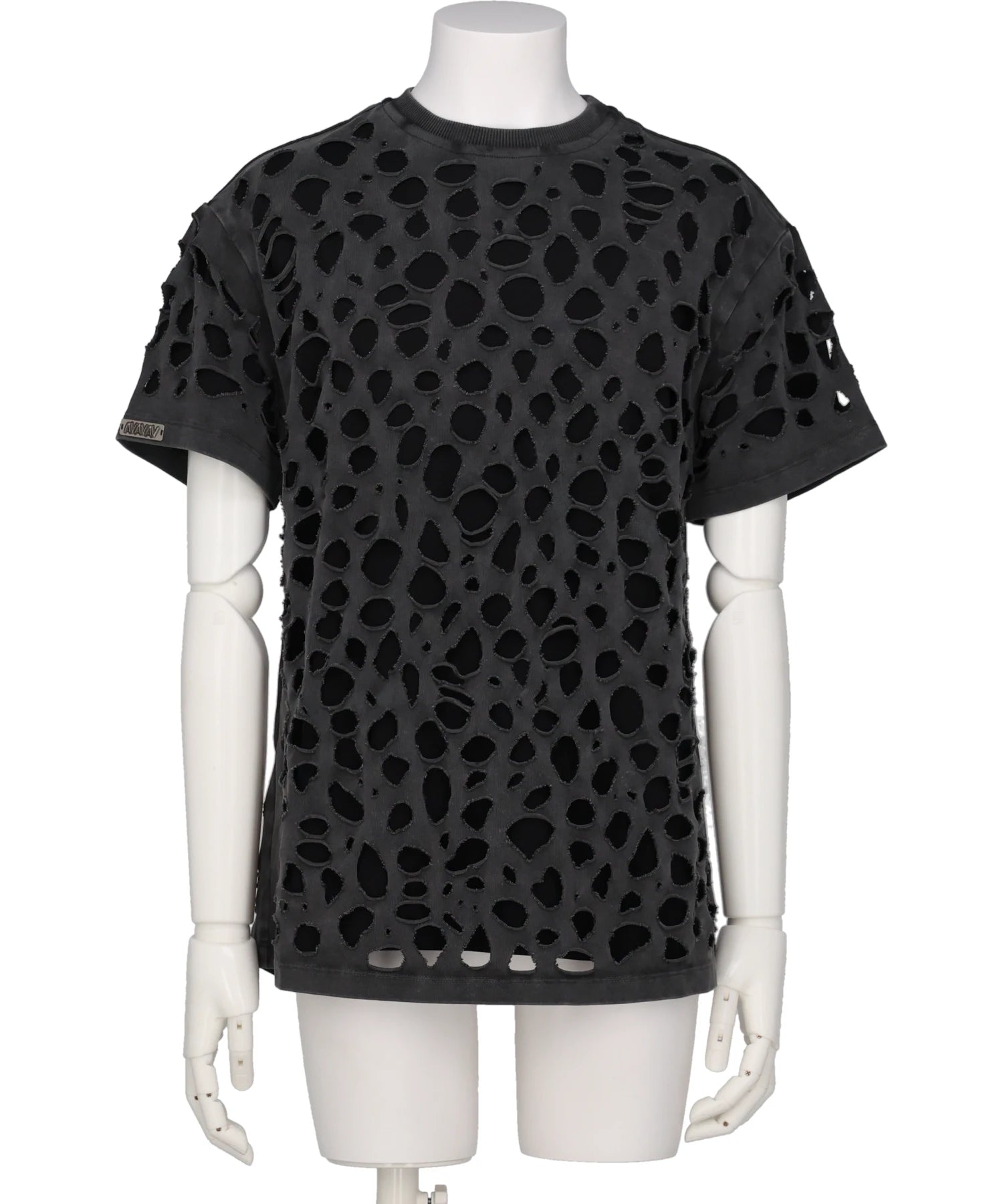 AVAVAV(アヴァヴァヴ) T-SHIRT DISTRESSED BLACK – MIDWEST ONLINE STORE