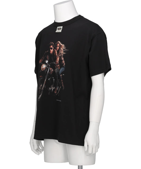 "AVEC BIKERS" H-S TAG TEE