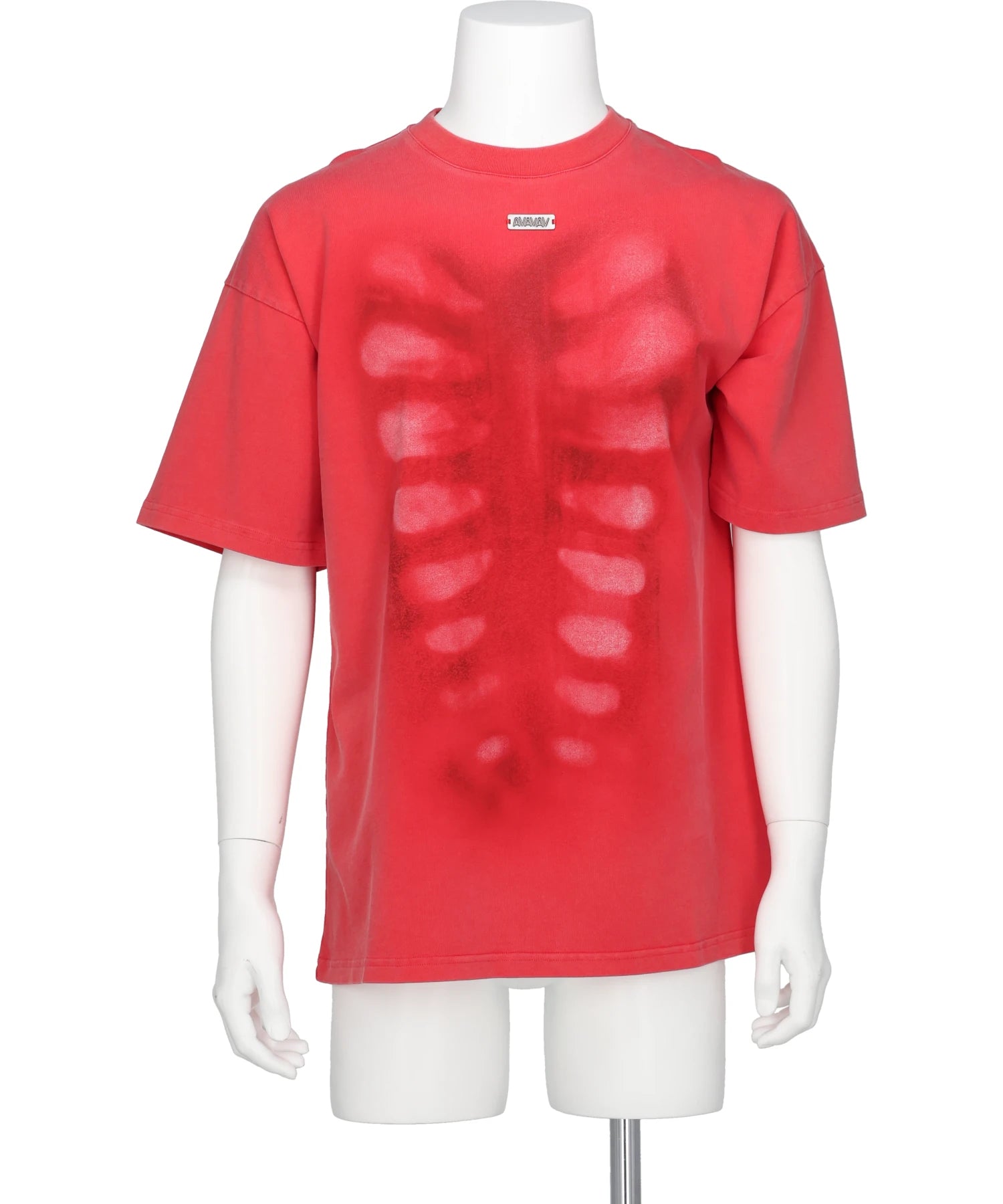 トップス avavav Printed t-shirt x-ray red NUBIAN AVAVAV(アヴァヴァヴ) 2026SS T-SHIRT PRINTED X-RAY S26AA0902003