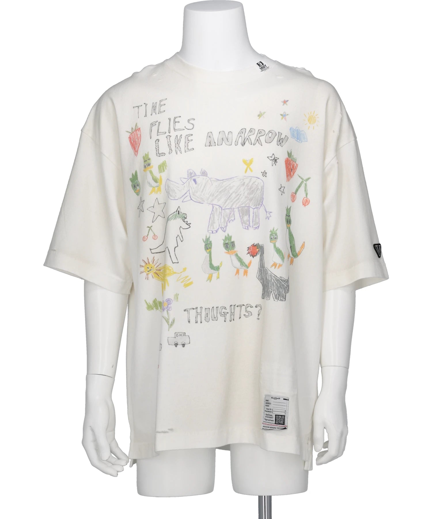 じゅ 白 maison  Tシャツ MM6 Maison Margiela T-Shirt | Optic White | SVD USA
