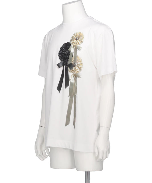 RIBBON ROSETTE PRINT T-SHIRT
