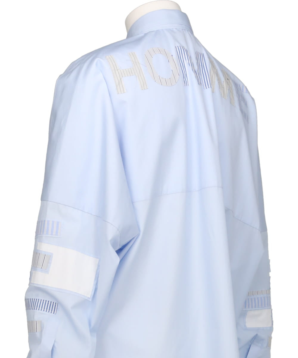 HOMME PATCHWORK LONG SHIRT