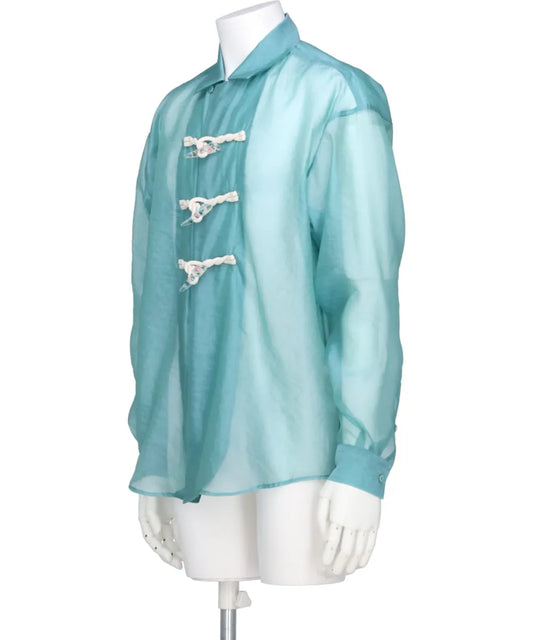 FLOWER TOGGLE ORGANDY SHIRTS