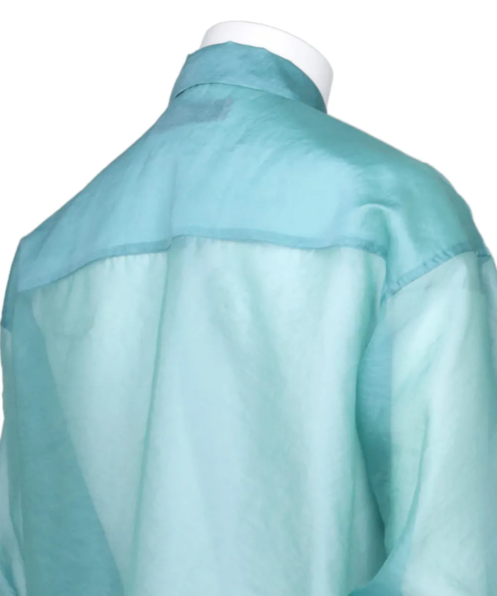 FLOWER TOGGLE ORGANDY SHIRTS