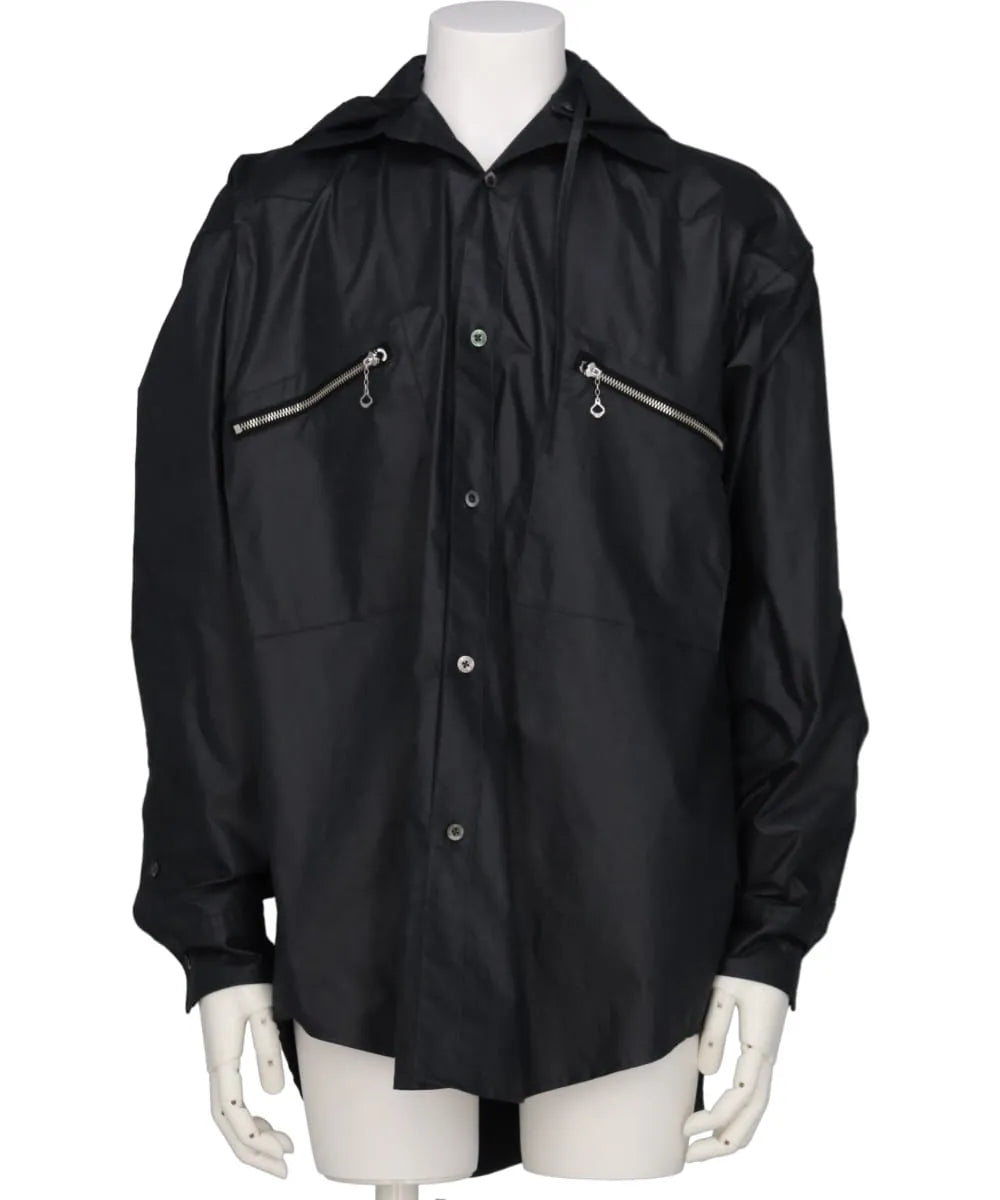 2PKT OVERSIZED WAXED HOODIE SHIRT – MIDWEST ONLINE STORE