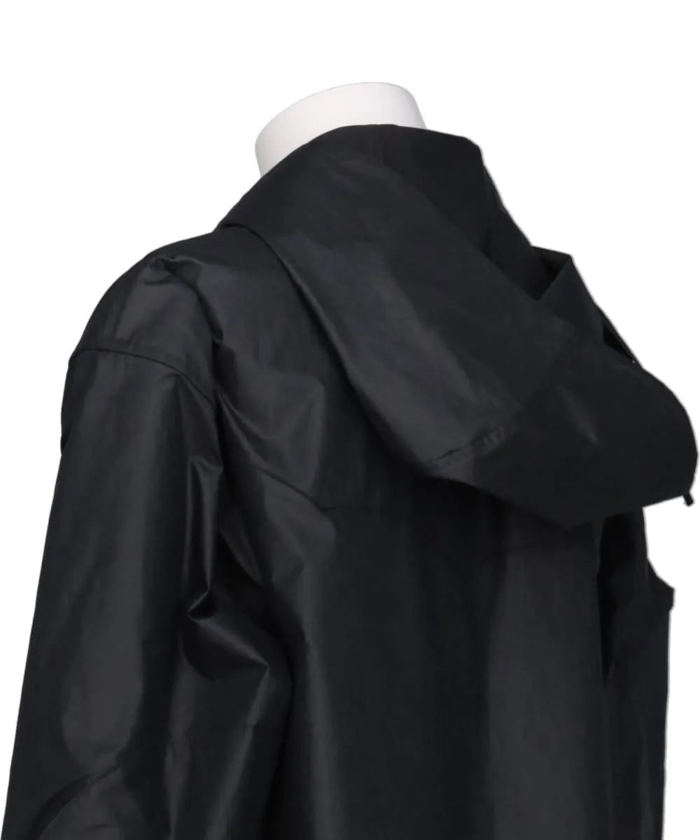 2PKT OVERSIZED WAXED HOODIE SHIRT