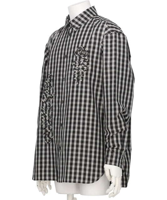 WOVEN CODE EMBROIDERY DRESS SHIRTS