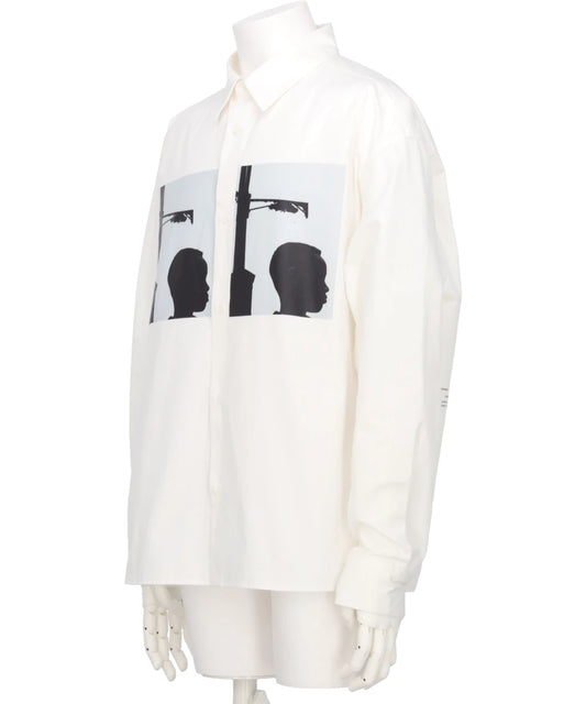 ALMOSTBLACK YASUHIRO ISHIMOTOWOVEN PRINT DRESS SHIRTS