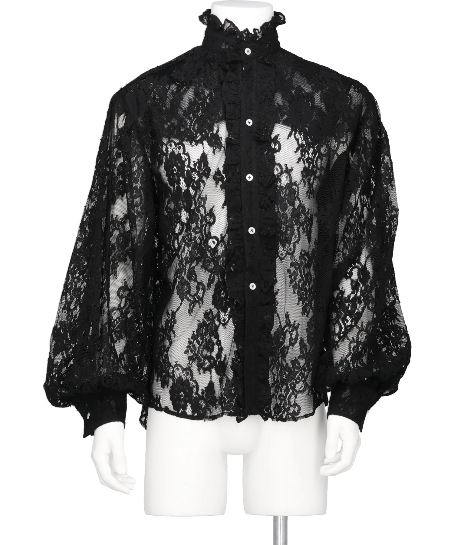 VIVIANO(ヴィヴィアーノ) 2026SS PUFF SLEEVE LACE SHIRT *VM-SS26