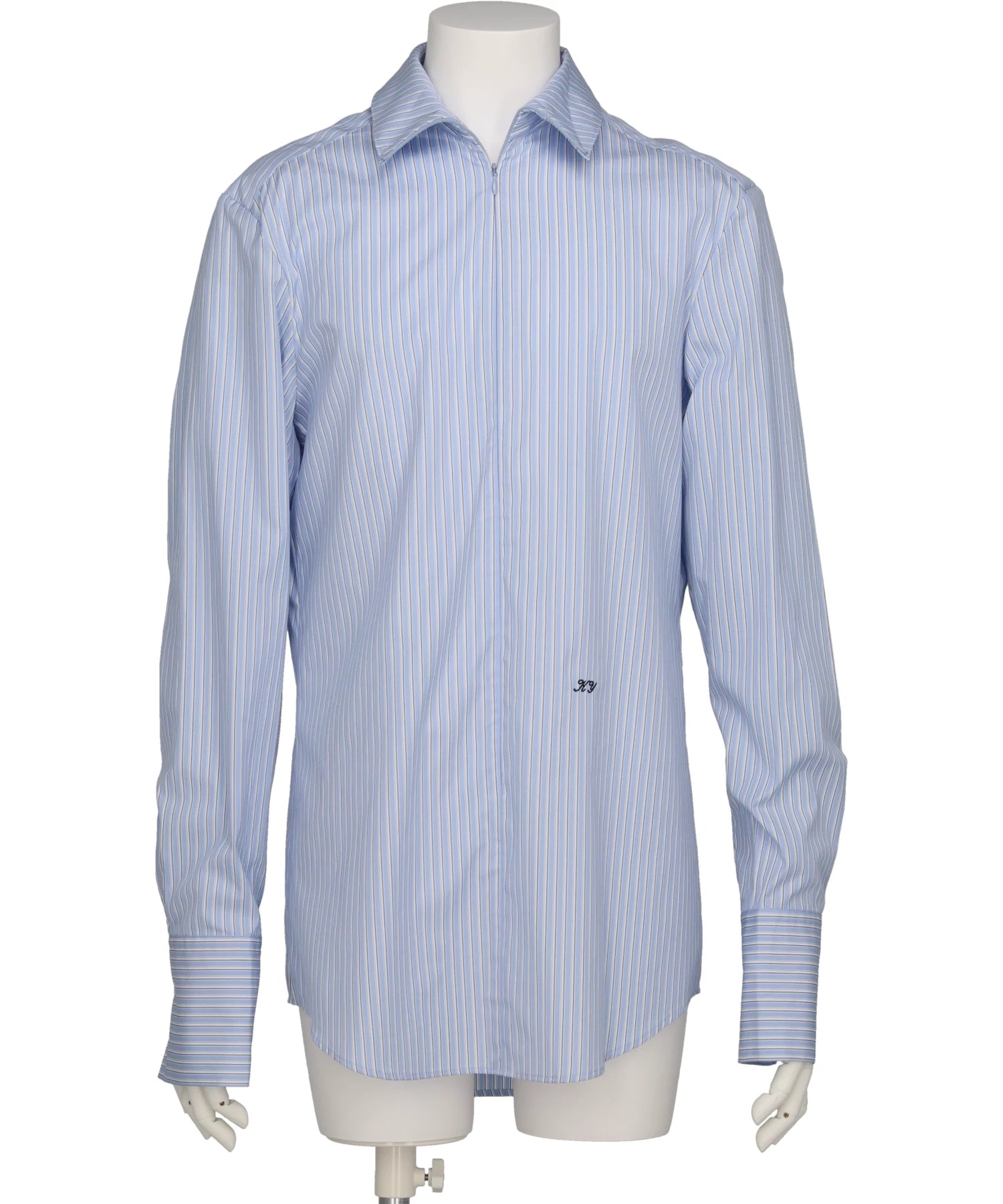 よし KEISUKEYOSHIDA(ケイスケヨシダ) STRIPE SIM-PLE ZIP SHIRT – MIDWEST