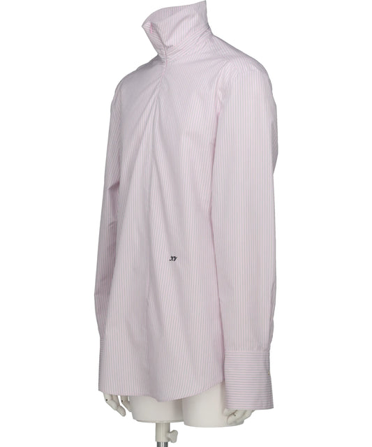 STRIPE SIM-PLE ZIP SHIRT