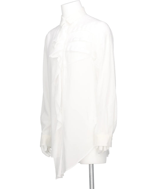 LEFT-FRONT TUCK RAYON SHIRT