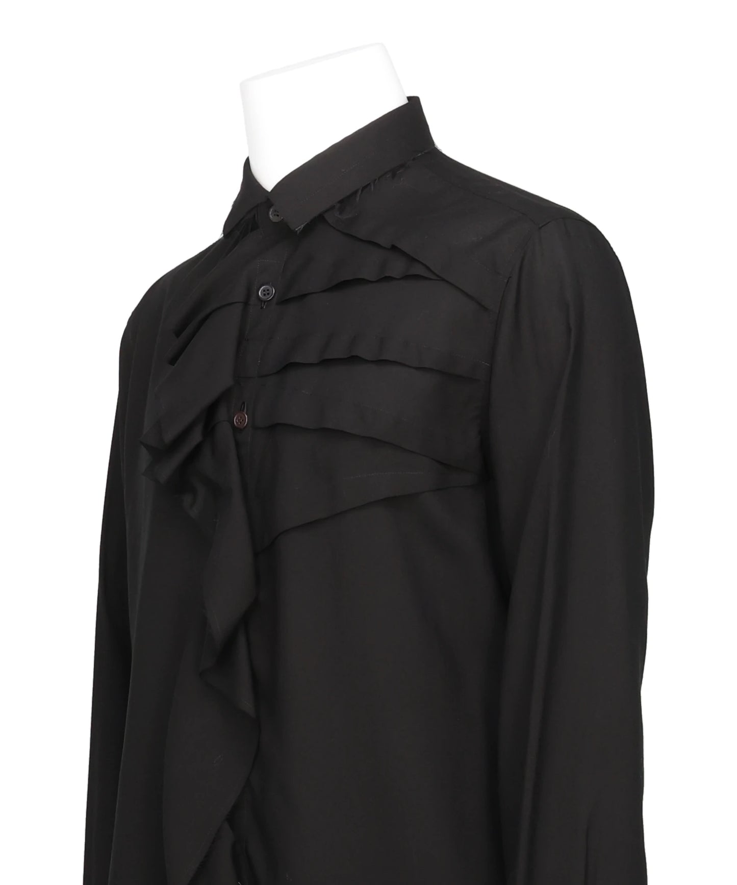 LEFT-FRONT TUCK RAYON SHIRT