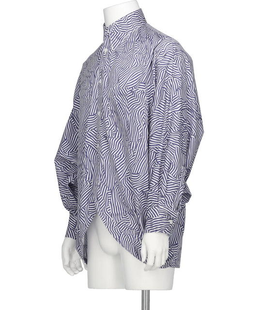 CRAZY STRIPE DOLMAN SHIRT