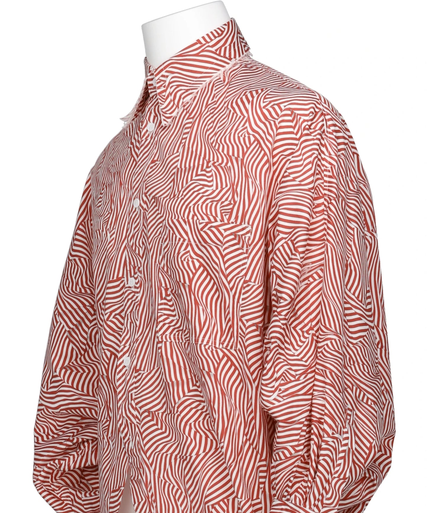 CRAZY STRIPE DOLMAN SHIRT