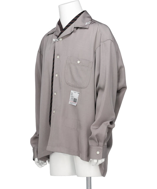 ATTACED TIE L/S SHIRTS