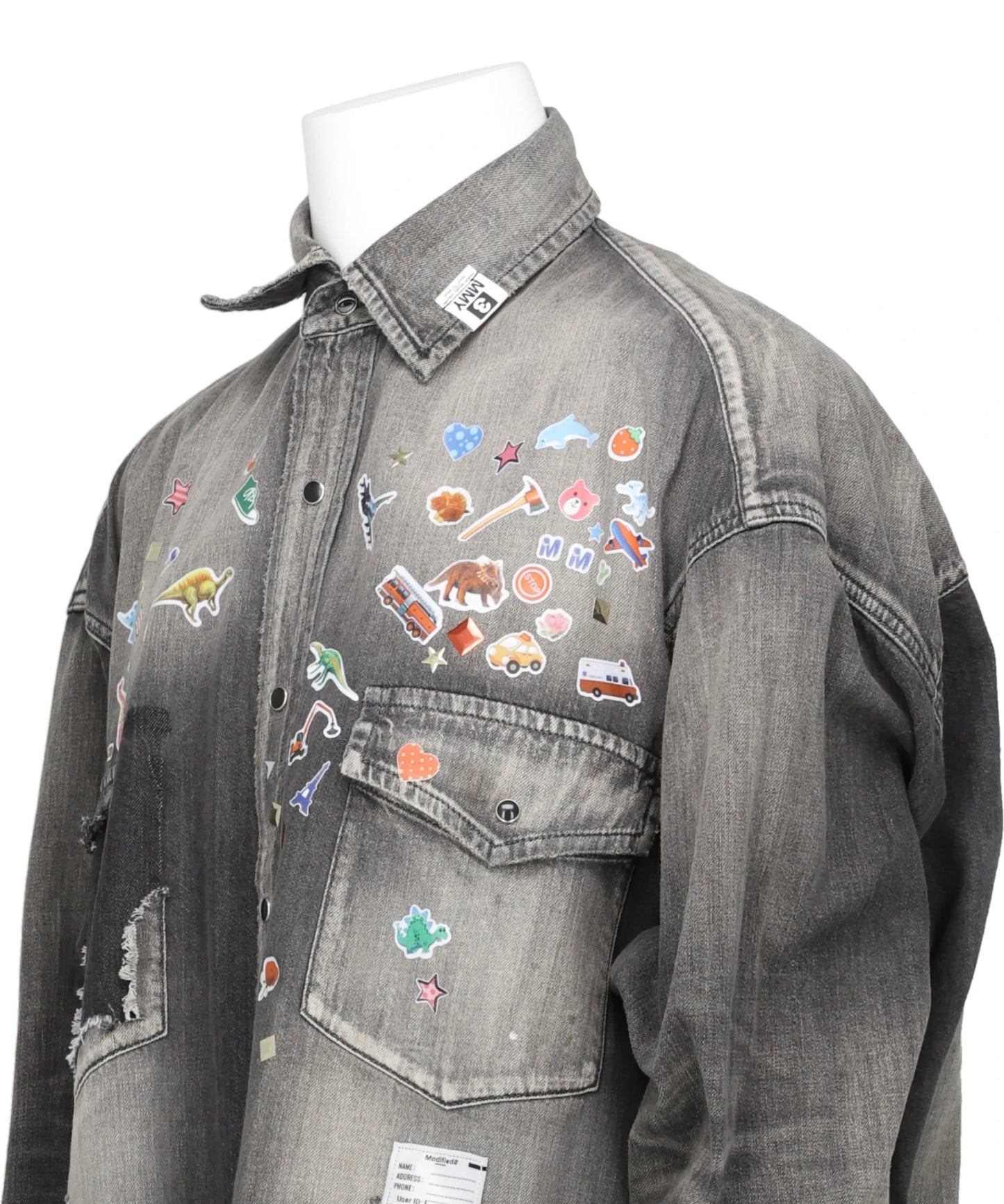 DENIM SHIRTS w STICKER