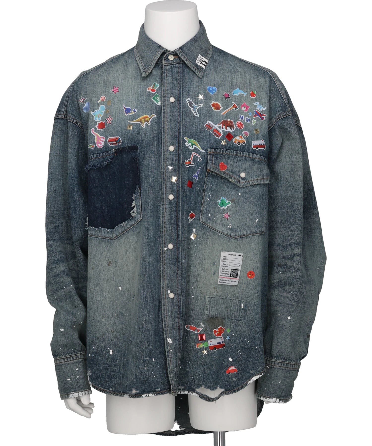 Maison MIHARA YASUHIRO(メゾンミハラヤスヒロ) DENIM SHIRTS w
