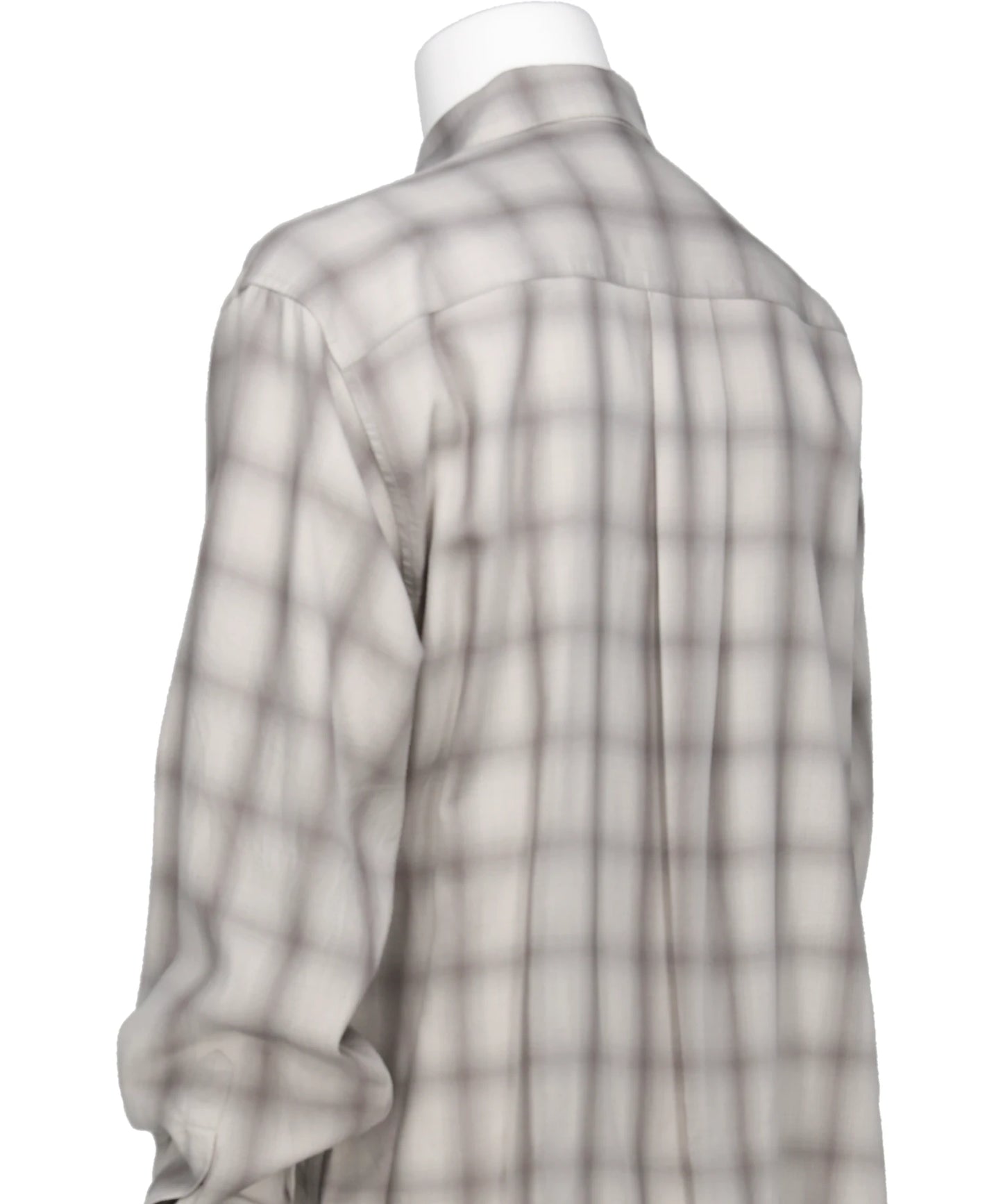 OMBRE PLAID REGULAR COLLAR SHIRT