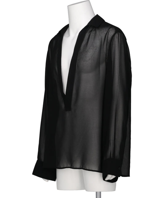 TRANSPARENT VAREUSE SHIRT