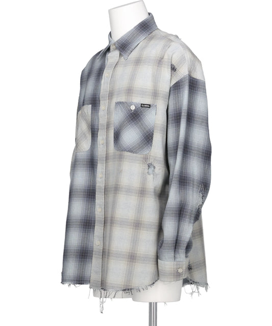 REPAIRED CRAZY CHECKED SHIRT