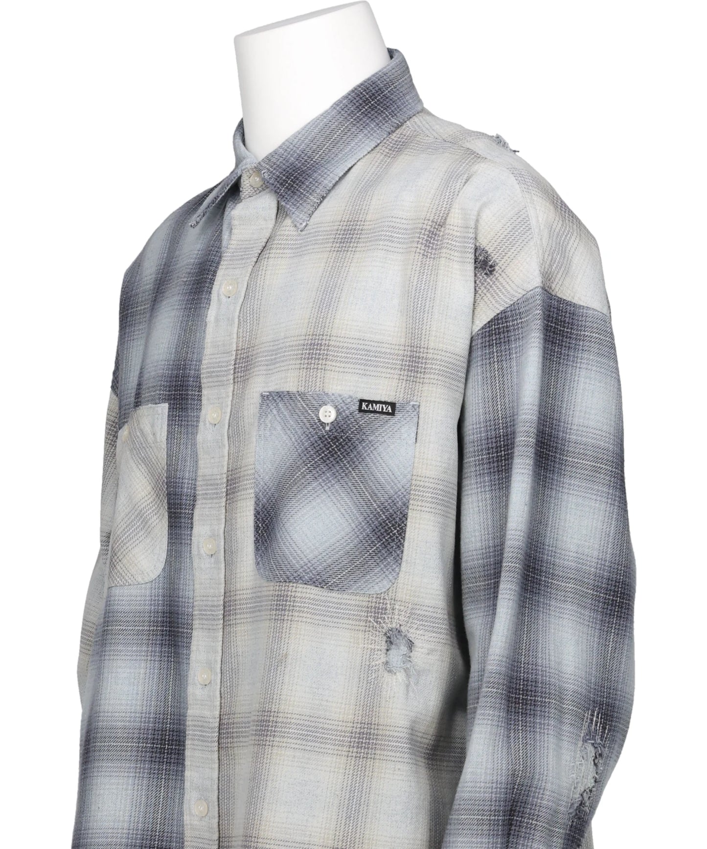 REPAIRED CRAZY CHECKED SHIRT