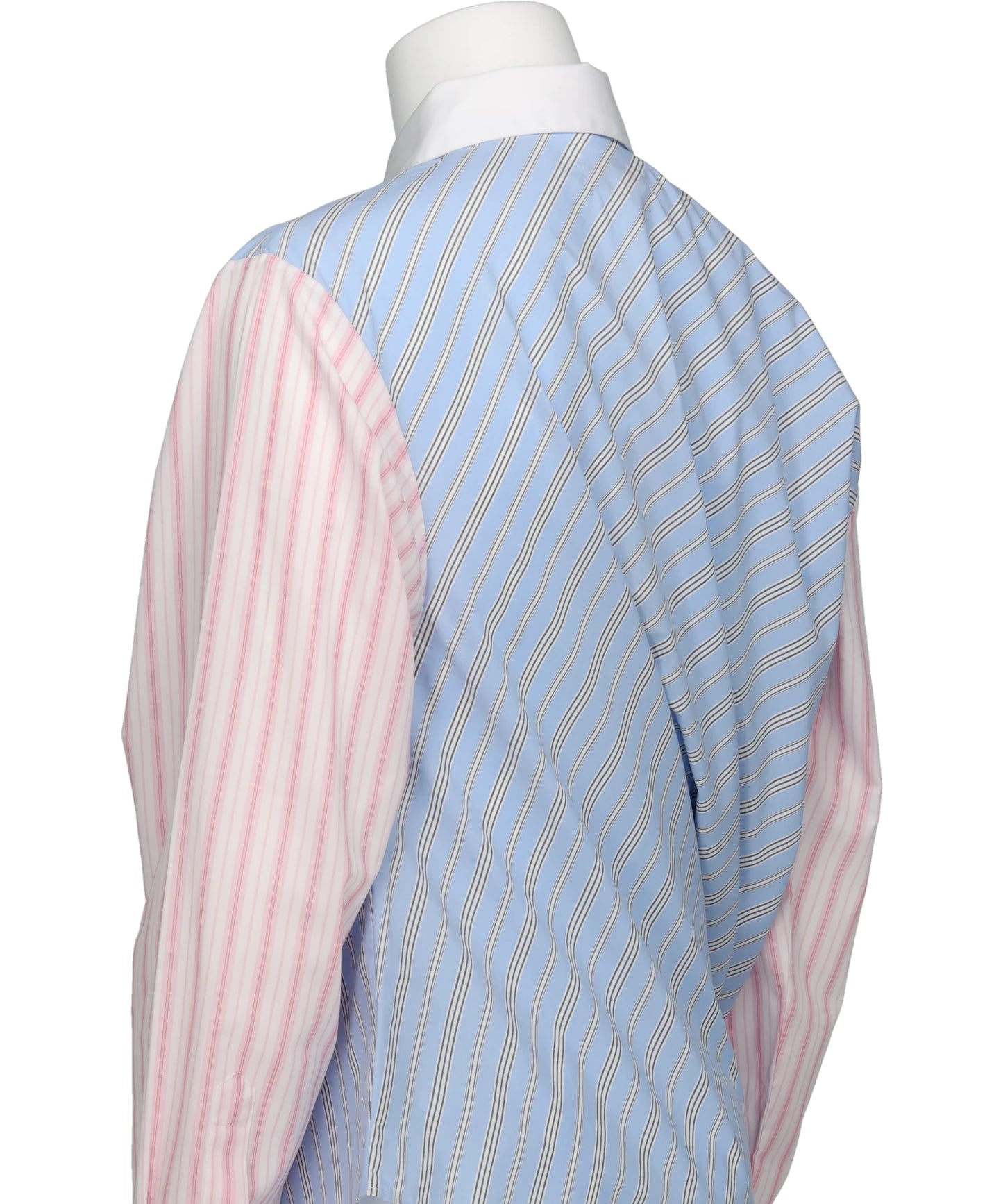 TOPSY TURVY SHIRT- BLUE+PINK STRIPE BLU