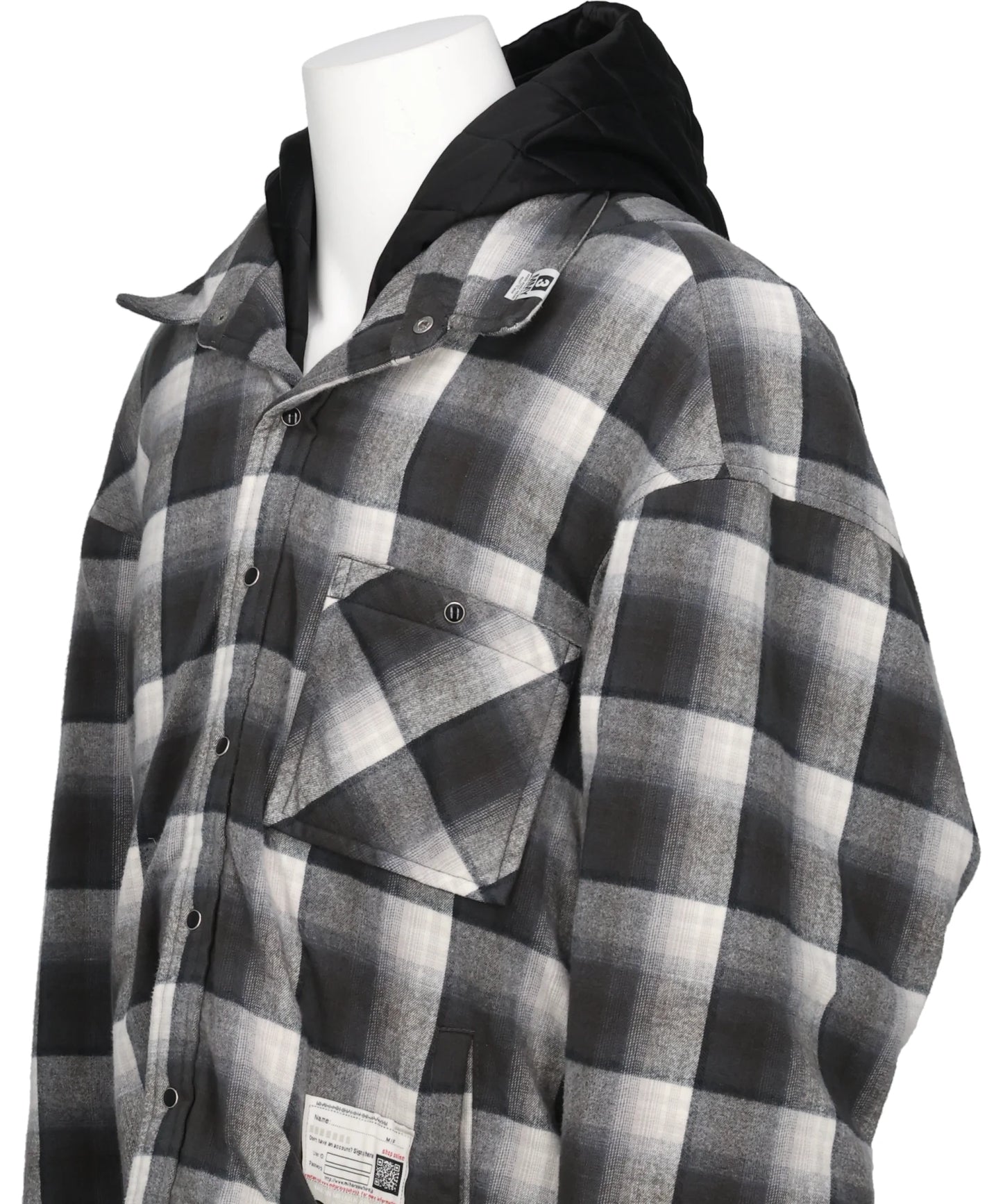HOODED CHECK SHIRT