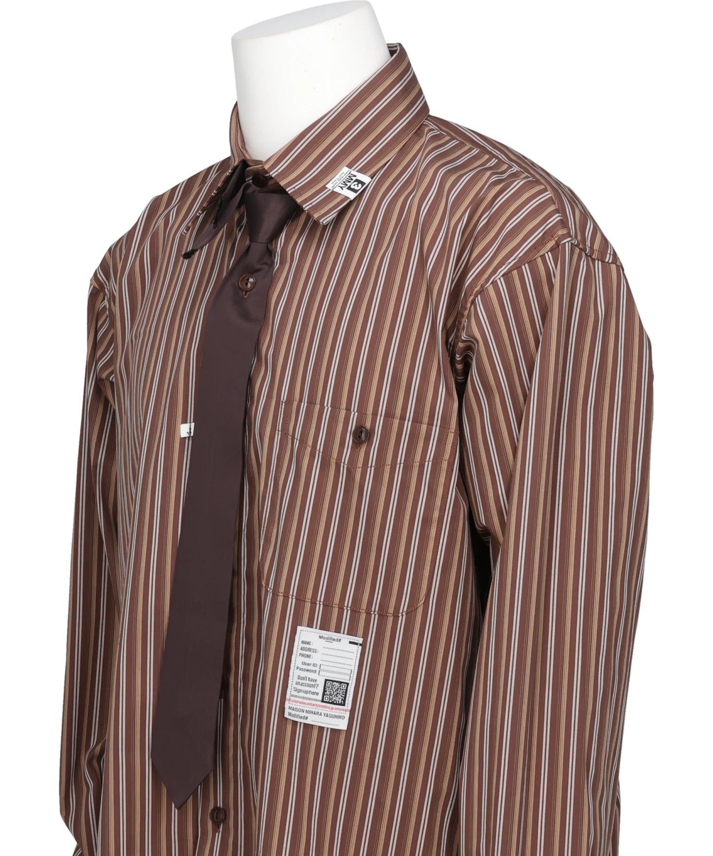 ATTACHED TIE L/S SHIRTS