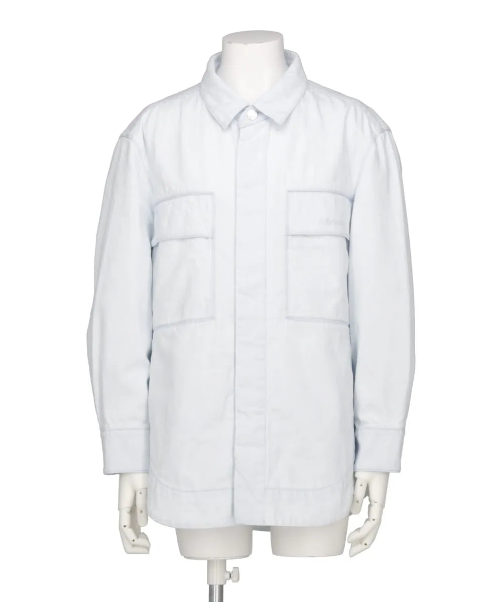 DENIM SHIRT JACKET WITH CARGO POCKETS – MIDWEST ONLINE STORE