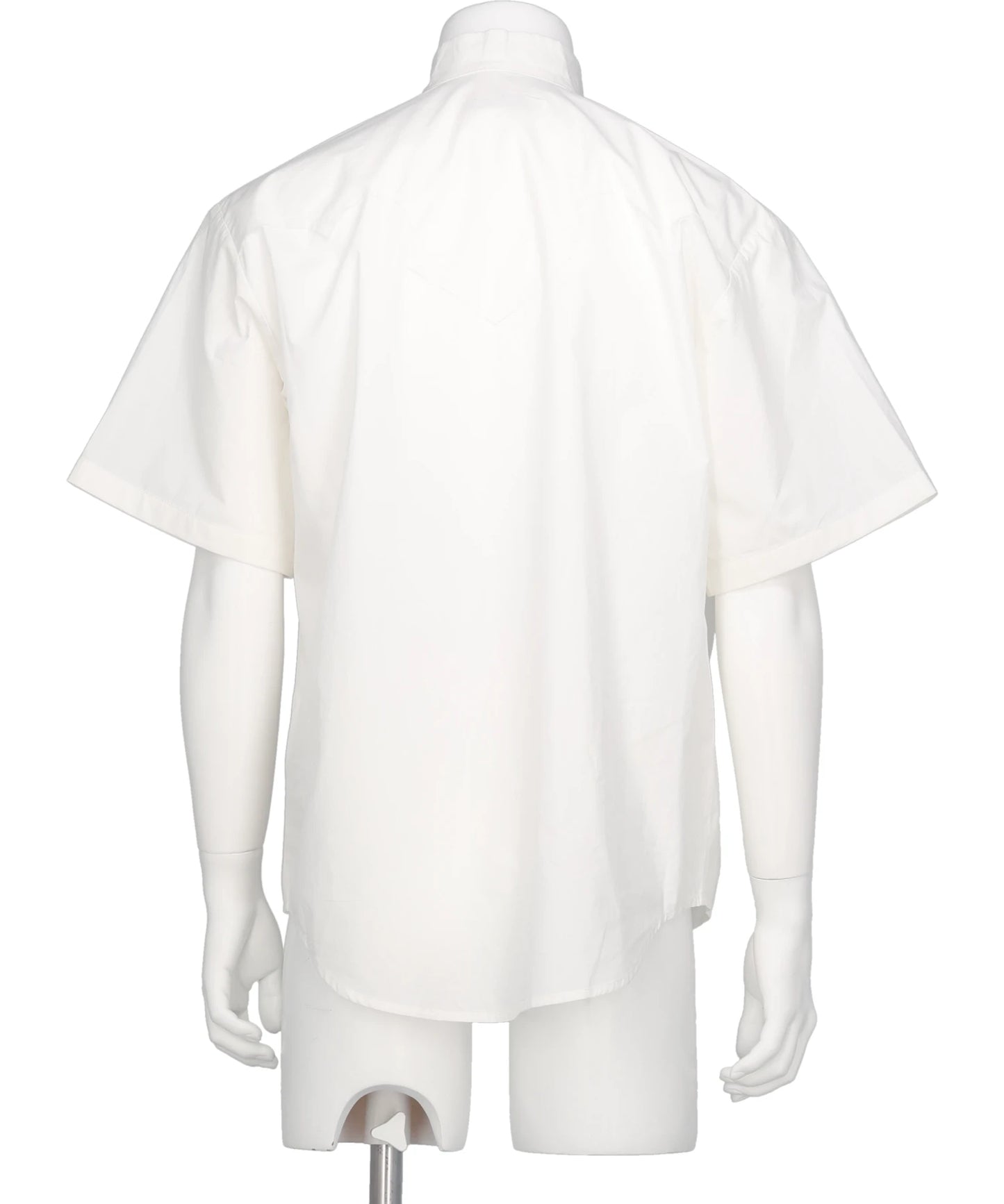 HAND EMBROIDERED RIBBON COLLAR S/S SHIRT