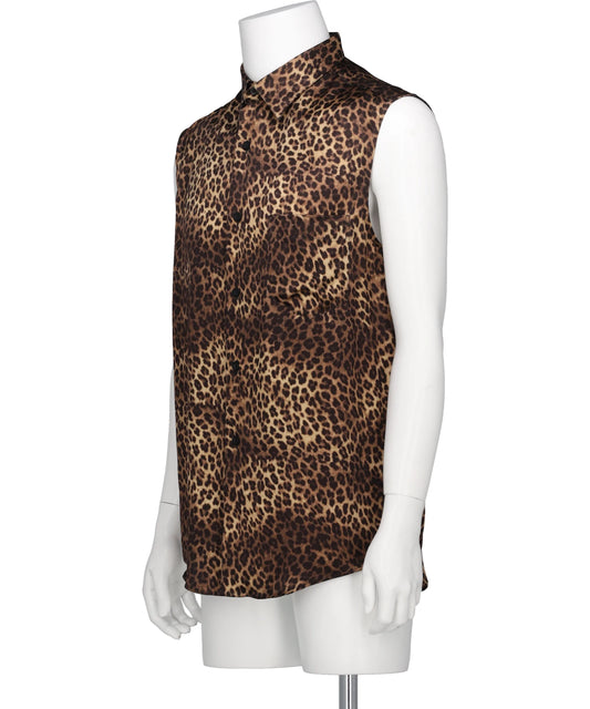 SLEEVELESS SHIRT - CHEETAH