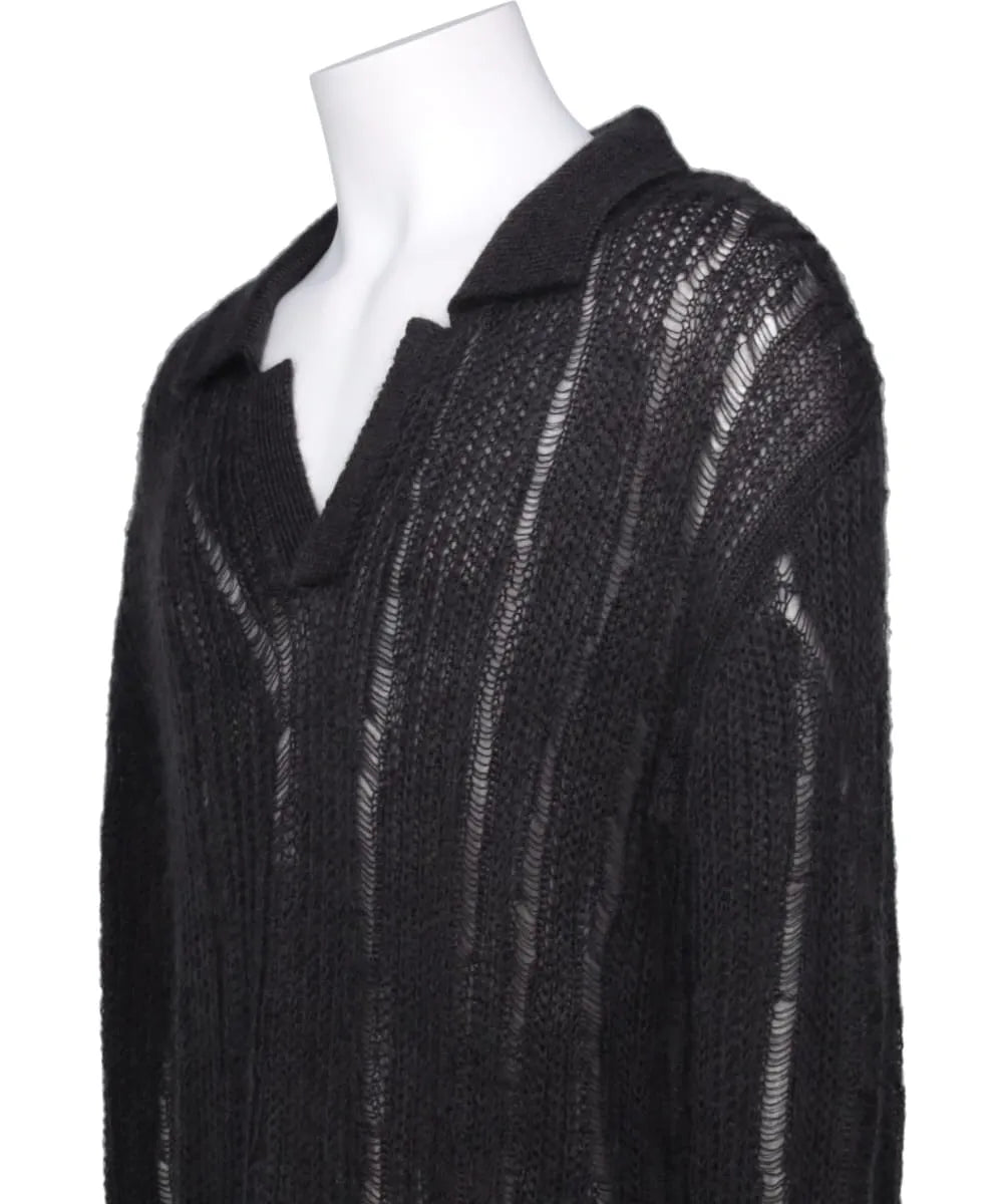 SILK MOHAIR SKIPPER SWEATER